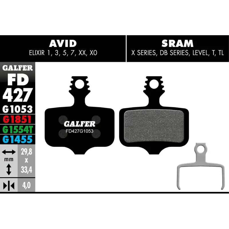 GALFER FD427 STANDARD BRAKE PAD