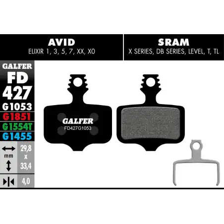 GALFER FD427 STANDARD BRAKE PAD
